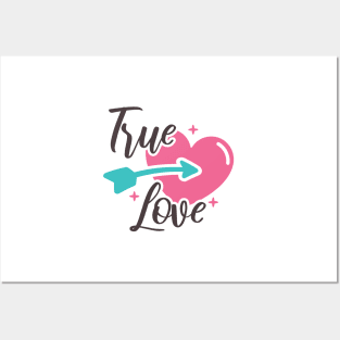 True Love Valentine Posters and Art